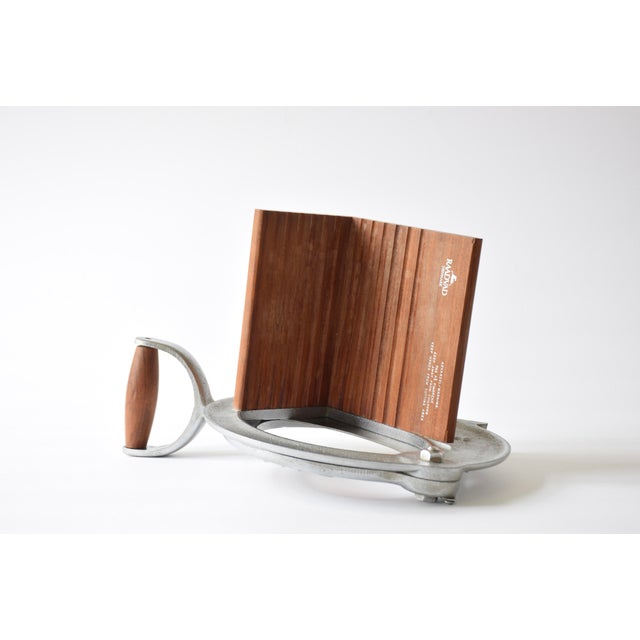1980s Danish Silver and Dark Wood Model 294 Bread Slicer from Raadvad, 1980s For Sale - Image 5 of 15