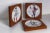 Piero Fornasetti Maschere Italian plates, Set of Three, Made in Italy, c. 1950 Stamped manufacturer's mark to verso of...