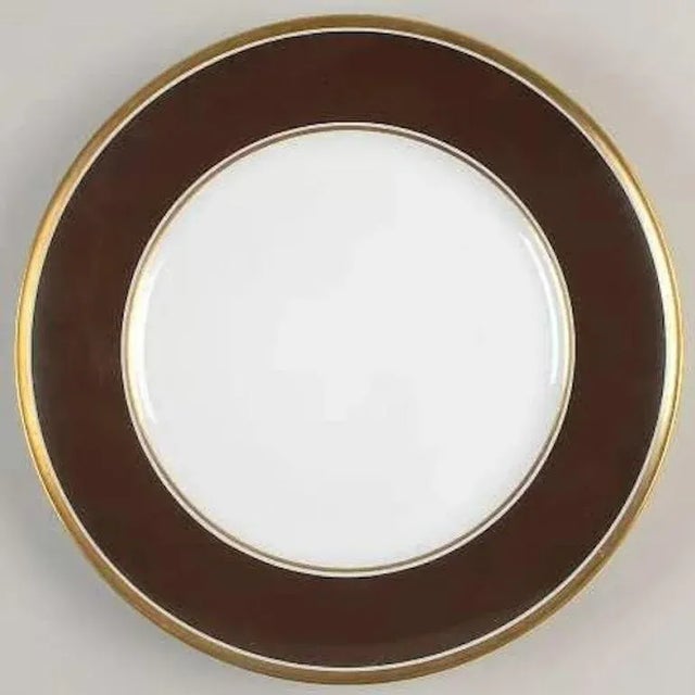 Metal Richard Ginori Contessa Brown and Gold Porcelain Dinner Service, 93 Pieces, Italy, 1980s For Sale - Image 7 of 12