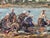 Impressionist Vintage Framed Original Impressionist Painting of Women at the River For Sale - Image 3 of 13