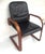 Wood Mid-Century Bentwood Chair in Leather, 1950s For Sale - Image 7 of 16