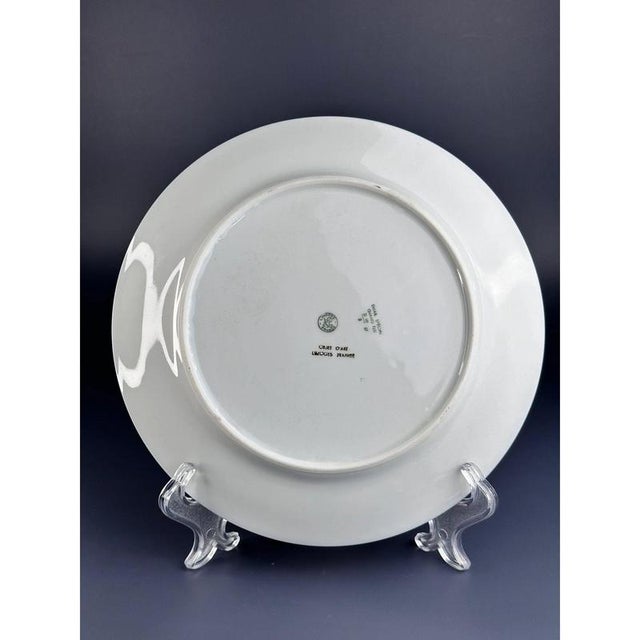 Porcelain Plate by A. P. Andre Prevot, Limoges, France, 1950s For Sale - Image 9 of 10