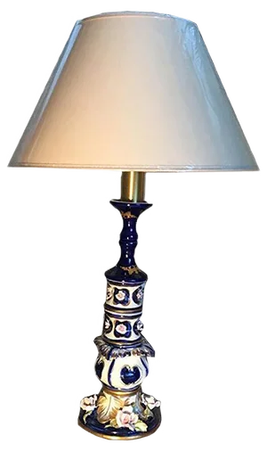 Porcelain Table Lamp, 1980s