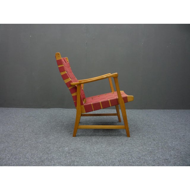 Armchair in the style of Jens Risom, 1950s For Sale - Image 4 of 9