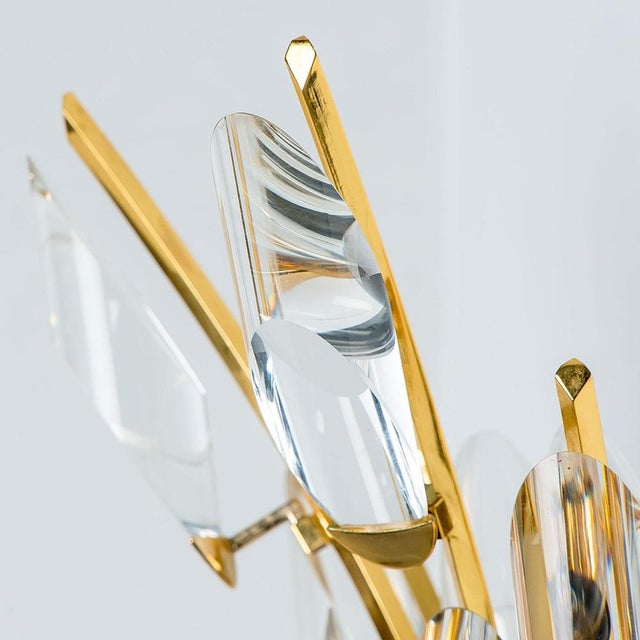 Crystal Gilded Brass Sconces from Stillkronen, 1975 For Sale - Image 16 of 18