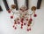 1920s Italian Red Murano Drops With Crystal Swags Chandelier For Sale - Image 4 of 12