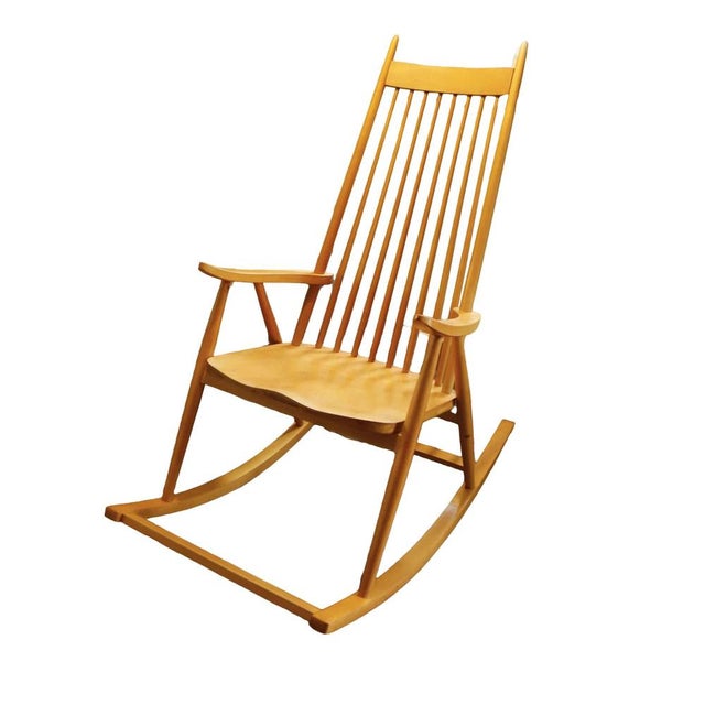 Rocking Chair from Varjonen Puunjalostus, 1960s For Sale - Image 13 of 13