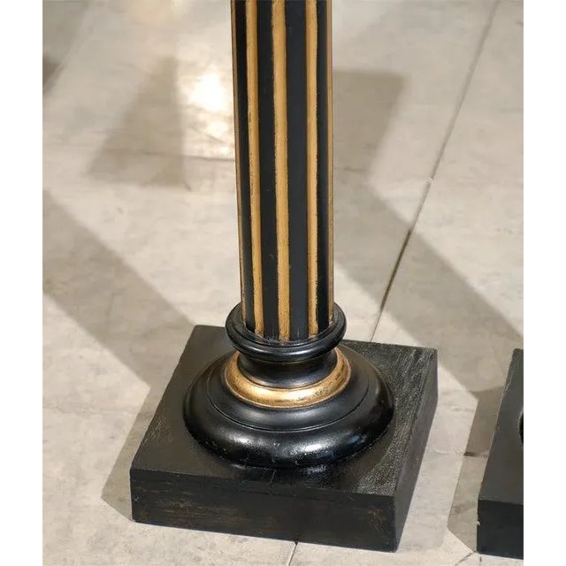 Antique Swedish Neoclassical Late Empire Pedestals - a Pair For Sale - Image 4 of 8