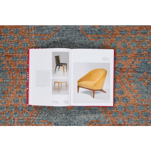 Teal Contemporary Geometric Honeycomb Wool Rug by Rug & Kilim, India For Sale - Image 8 of 9