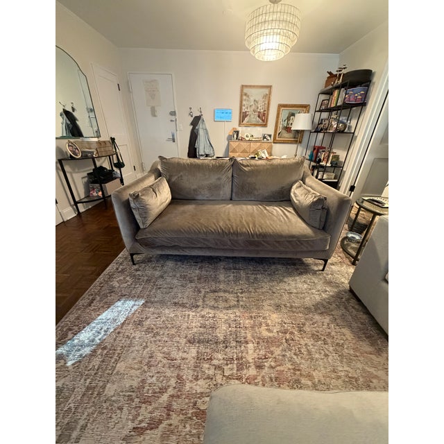 Classic Club Sofa-Style Loveseat, Interior Define For Sale In New York - Image 6 of 10