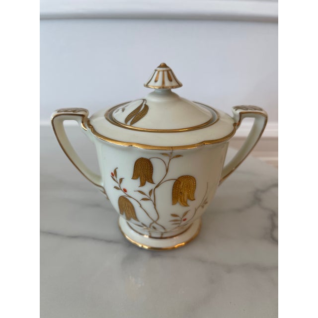 Early 20th Century Early 20th Century Rare Noritake Morimura Expresso Set of Cups Saucers Plus Sugar & Creamer - 12 pcs For Sale - Image 5 of 9