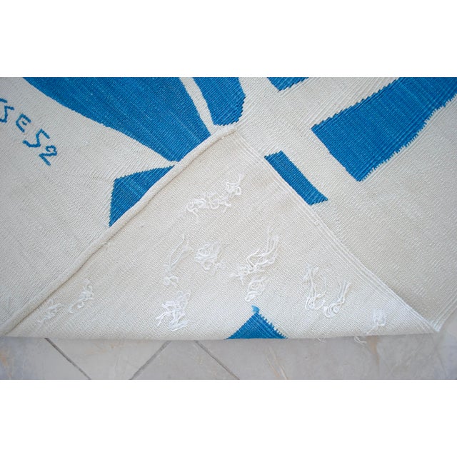 Henri Matisse Blue Nude 3 Inspired Silk Hand Woven Rug For Sale - Image 14 of 15