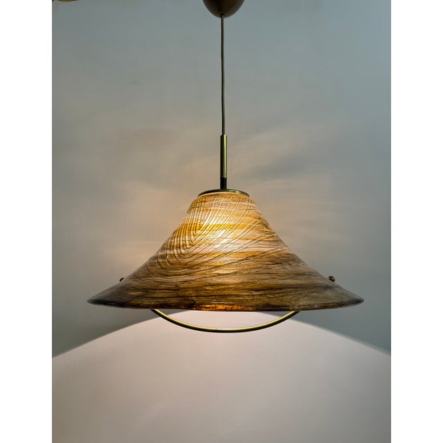 Plastic Mid-Century Acrylic Glass Hanging Lamp, 1970s For Sale - Image 7 of 18