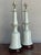 Late 20th Century Vintage Regency Glazed Ceramic Bell Lamps - A Pair For Sale - Image 5 of 5
