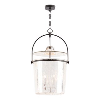 Emerson Bell Jar Pendant Large, Oil Rubbed Bronze For Sale