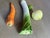 Figurative Vintage Late 20th Century Trompe L’Oeil Ceramic Leek, Carrot, Onion, Brussel Sprout Decorative Vegetables, Set of 4 For Sale - Image 3 of 5
