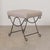 Linen Panoplie Iron Loop Stool, Brown Stripe For Sale - Image 8 of 10