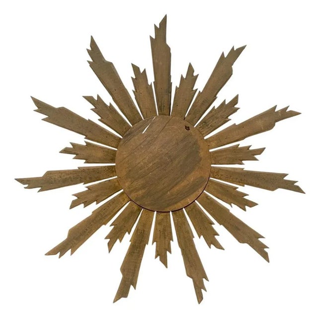 Brown Gilt Wood Witch Mirror For Sale - Image 8 of 10