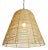 Hand woven wicker strip bell shaped pendant light. Each may vary in exact natural tones, hand crafted form, and inherent...