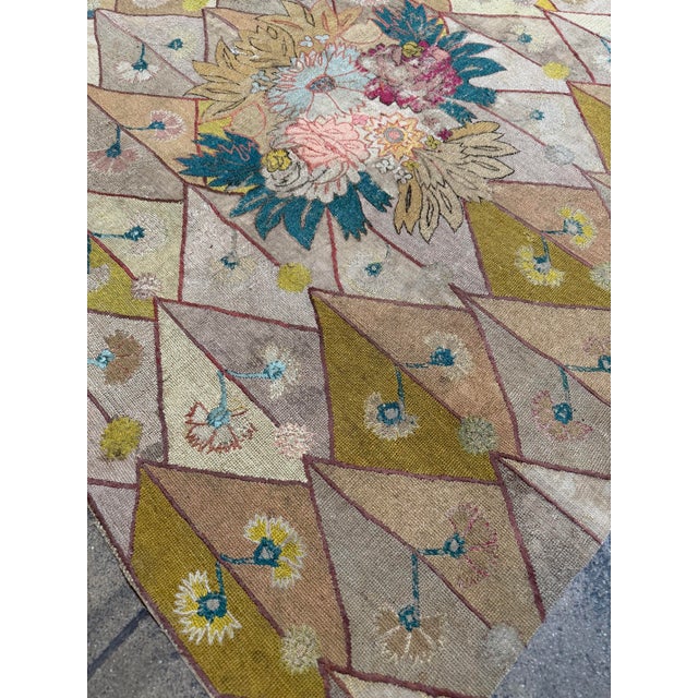 Textile 17th Century Antique Italian Florentine Tapestry With Central Flower Bouquet For Sale - Image 7 of 10