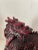 Vintage 1990s Red Cinnabar Chinese Food Dogs a Pair For Sale - Image 10 of 12