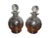 Sterling Silver Overlay Perfume Bottles - Pair For Sale