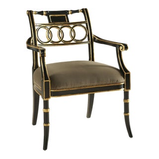 Maitland-Smith Regency Arm Chair For Sale