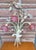 Pink Italian Florentine Metal and Glass Wall Lamp, 1950s For Sale - Image 8 of 9