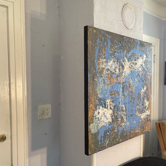 “Hungry” 36x36 In. Multi-Directional Mid Century Modern Abstract For Sale In Jacksonville, FL - Image 6 of 8
