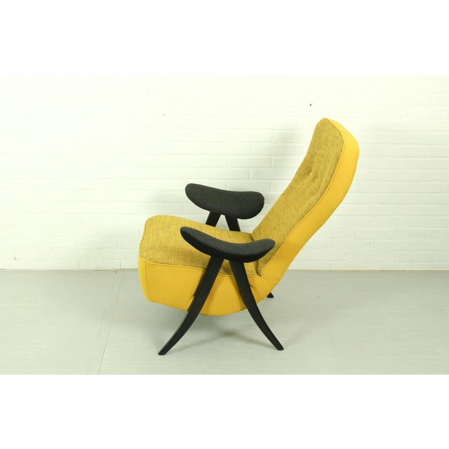 Vintage Model 107 & 137 Chairs in Kvadrat Hallingdal by Theo Ruth for Artifort, 1960s, Set of 2 For Sale - Image 17 of 18