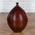 Late 20th Century Prem Collection Handcrafted Burgundy Vase with Textured Honeycomb Style Motifs For Sale - Image 5 of 12