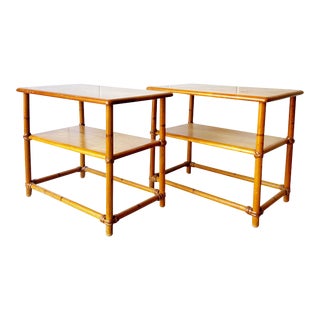 1950s Pair of Heywood Wakefield Side/End Tables For Sale