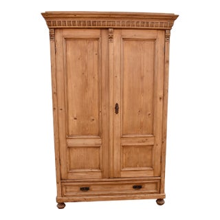 Pine Two Door Armoire, Hungary For Sale