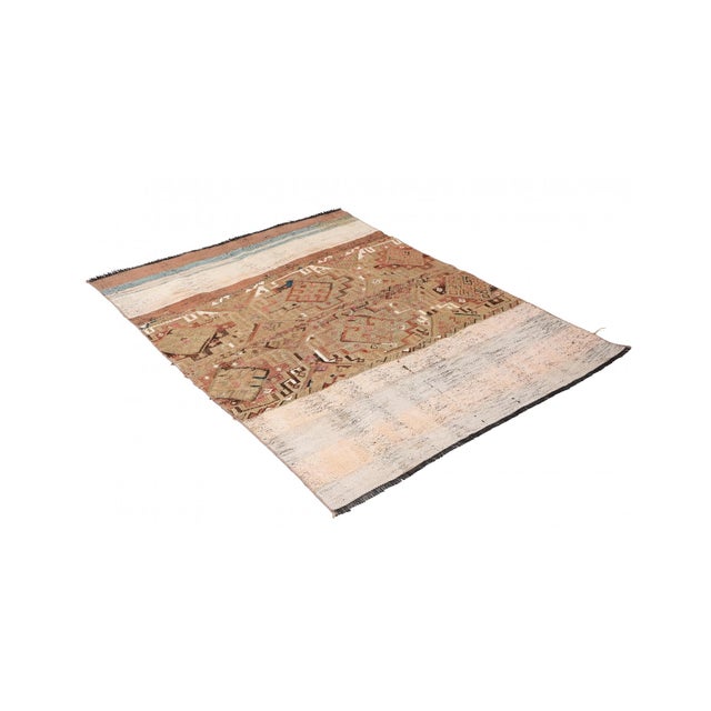 Handwoven vintage decorative kilim rug from Marash region of Turkey. Approximately 50-60 years old. In good condition....