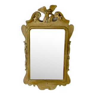 George III Pine Mirror With Eagle Pediment For Sale