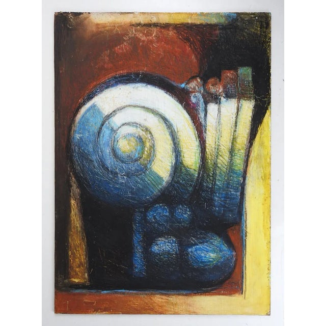 Contemporary Mixed Media Abstract Spiral Painting For Sale In Seattle - Image 6 of 7