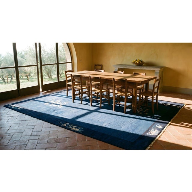 Early 20th Century Chinese Peking Carpet ( 9'2" x 11'6" - 280 x 350 ) For Sale - Image 10 of 10