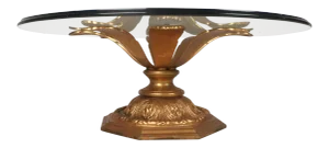 Midcentury Arthur Court Style Gilt Metal Flow Coffee Table