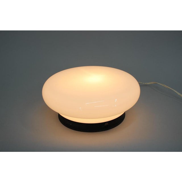 Glass Flushmount Light, Czechoslovakia, 1970s For Sale - Image 10 of 12