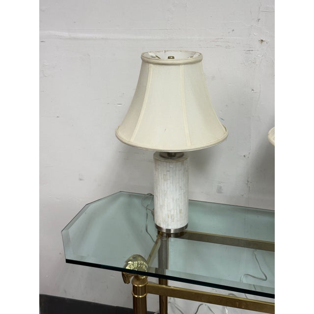 Contemporary Mosaic Table Lamps, Pair For Sale - Image 11 of 12