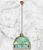 1930s Arts & Crafts Pendant Light With Green Glass For Sale - Image 12 of 14