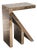 "Amendola" Side Table With Bronze & Special Textured Bronze, Handmade For Sale
