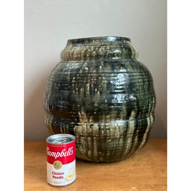 Vintage Handcrafted Ceramic Vessel For Sale - Image 10 of 12