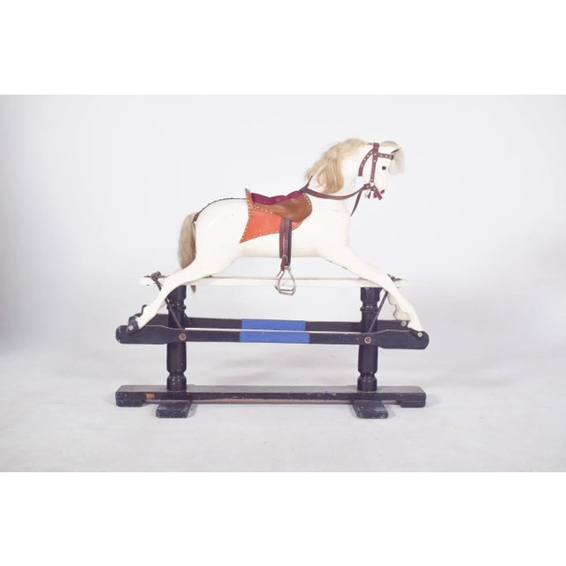 English Toy Horse in Painted Wood, 1920s For Sale - Image 11 of 11