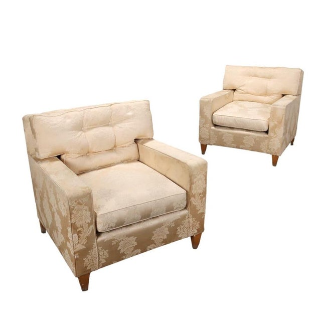 Set of Vintage White Armchairs, 1950s For Sale - Image 10 of 10