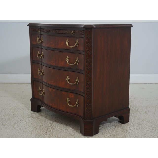 Age: C.2005 Details: Finish No.29 Mahogany High Quality Construction 18 C. Design Chippendale Style Figural Mahogany...