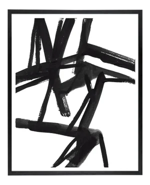 Large Black and White Abstract Modern Art - "Shadows #2" Unframed Giclée Print