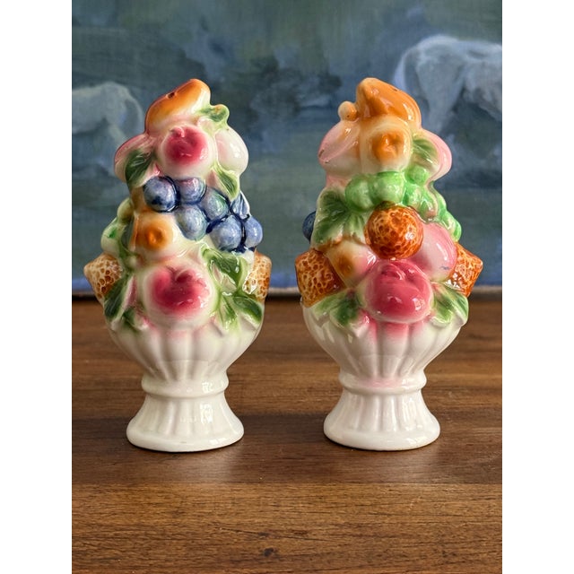 Mid 20th Century Ceramic Fruit, Salt and Pepper Shakers For Sale - Image 4 of 6