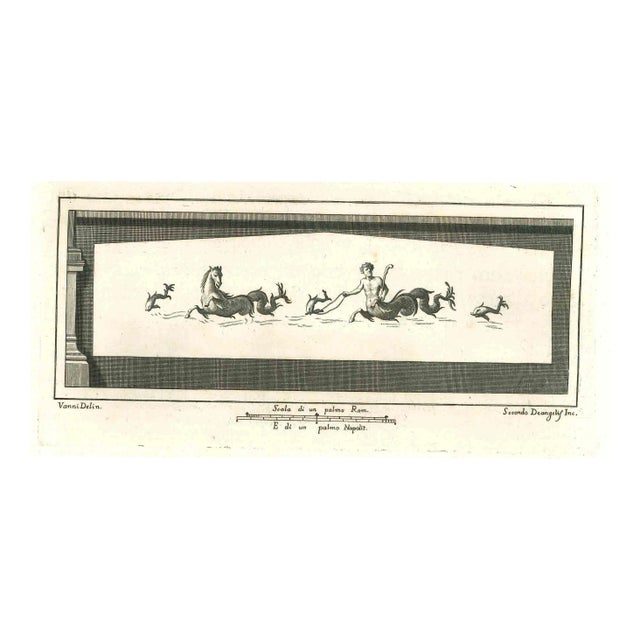 Niccolò Vanni, Ancient Roman Frescoes, Etching, 18th Century For Sale