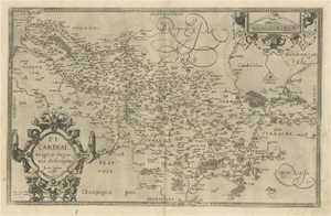 Antique Map of the Region of Picardy, 1602